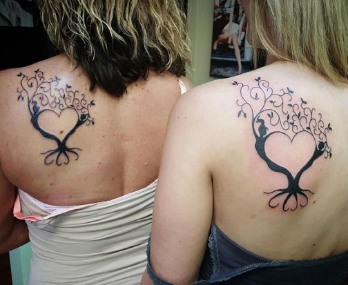 Faith Mother Daughter Tattoo Design