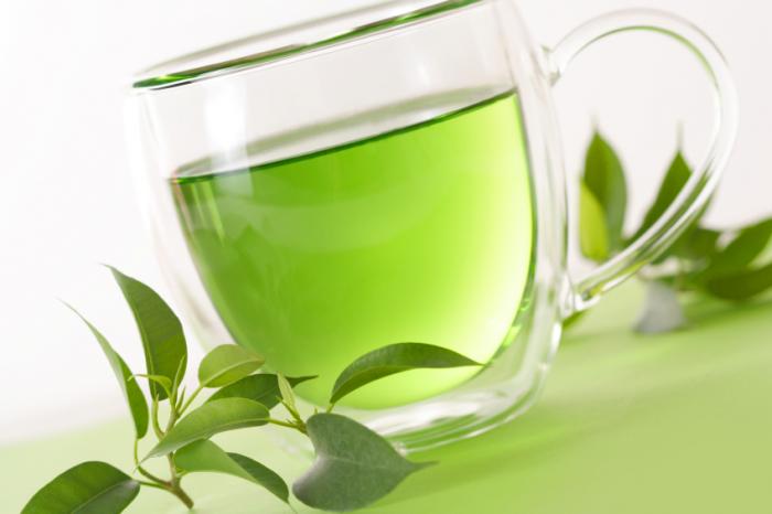 Grøn te til solbrun