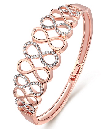 Uendelig Rose Gold Bangle