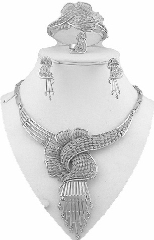 Blændende sølv halskæde smykkesæt