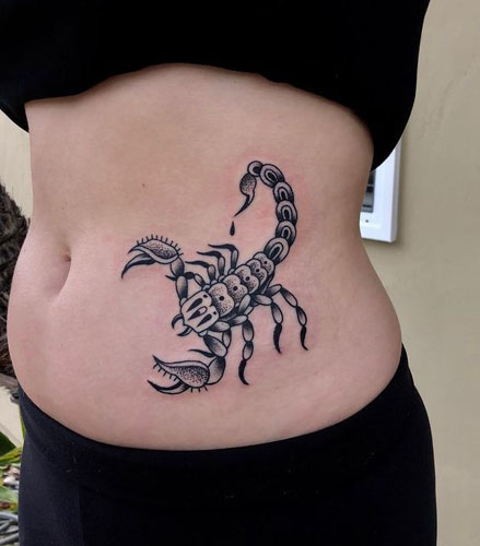 A legjobb skorpió tetoválás minták képekkel 10