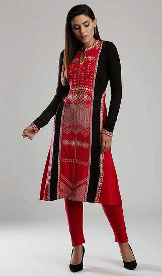 Designer Woolen Kurti By W