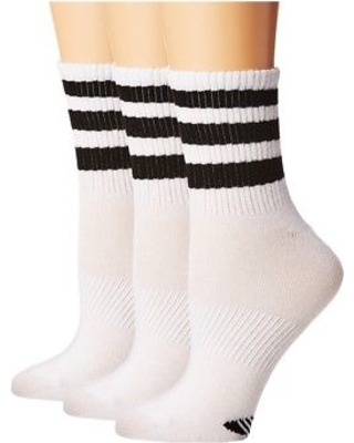 Fekete -fehér boka zokni