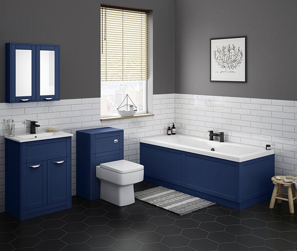 Kék fürdőszoba lakosztály