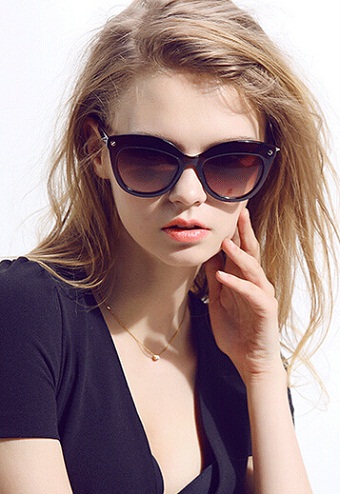 Cat eye polariserede solbriller
