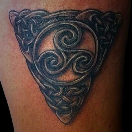 Triple Spiral Celtic Tattoo Designs