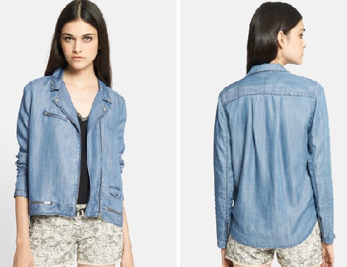 Loose Denim Blazer til kvinder