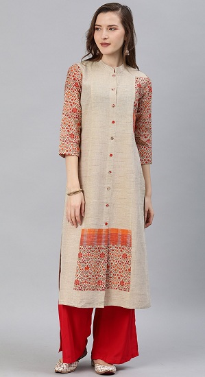 Khadi Silk Straight Kurta Ladies