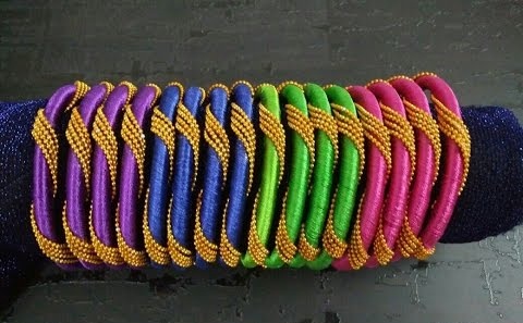 Silketrådsarmbånd med kuglekæde