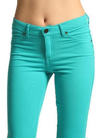 Farvede Capri Jeans