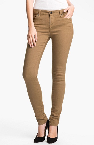 Khaki -farvede jeans