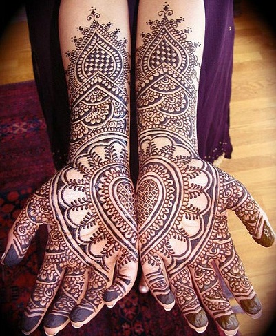 Hjerteformet designer Mehandi