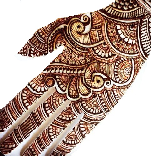 Påfugl Motiv Designer Mehndi