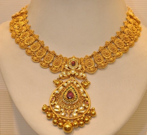 Nyeste designer guld halskæde til bryllup