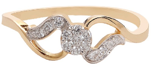 Gold Diamond Infinity Ringe