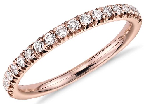 Rózsa arany gyémánt gyűrűk nőknek