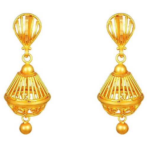 Guld Jhumka Design i 2gm