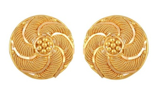 Guld Studs Design i 2gm