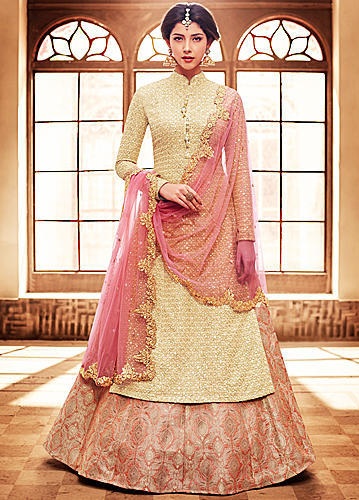 Selyem Kurta Lehenga