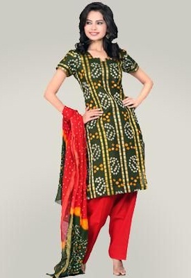 Syet Bandhani Salwar -jakkesæt