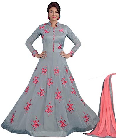 Designer halvsyede salwar -dragter