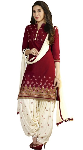 Halvsyet Patiala Salwar Kameez