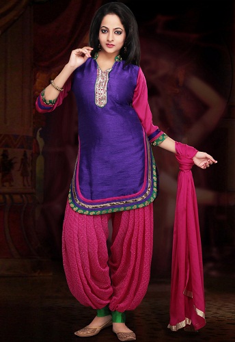 Alma vágott afgán Salwar öltöny