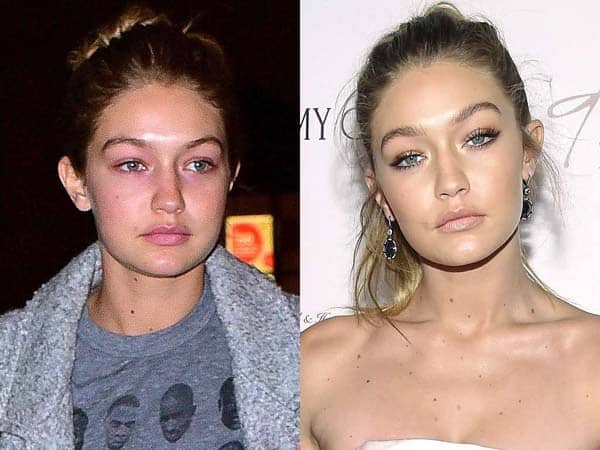 Gigi Hadid smink nélkül 11