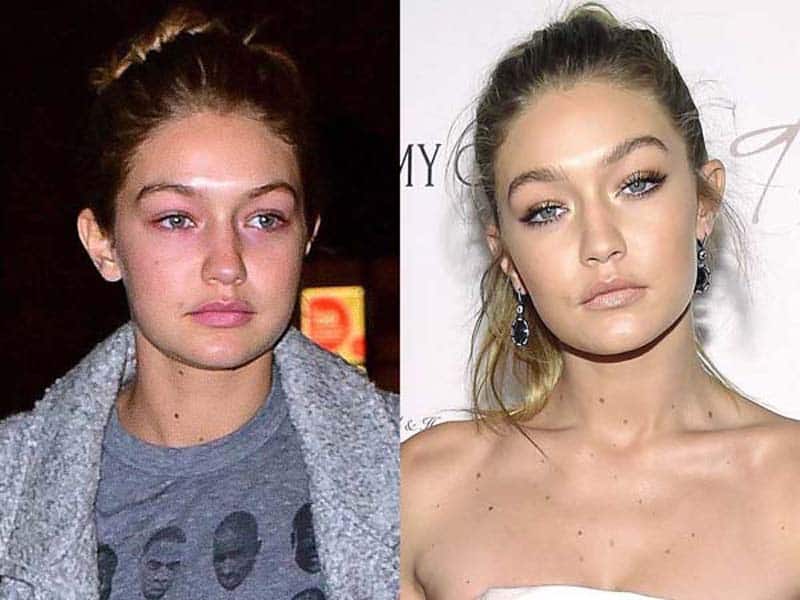 Gigi Hadid smink nélkül