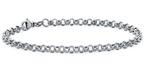Rolo Link Platinum armbånd til mænd