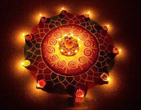Diwali legújabb Rangoli Design