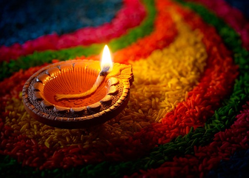Rangoli Design Diyával