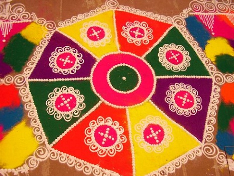A Rangoli legújabb hagyományos formatervezési mintái