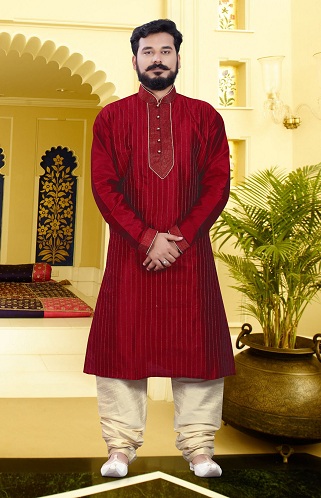 Bhopali Red Kurta
