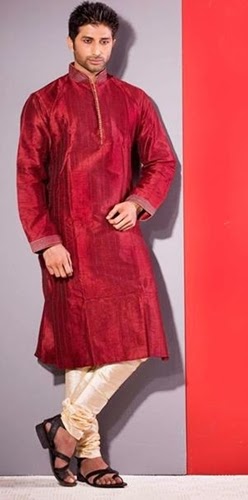 Punjabi Red Kurta