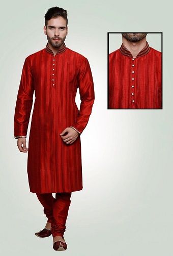 Designer Red Kurta