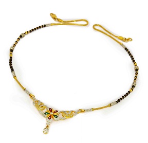 Kort Rhodium Designer Mangalsutra