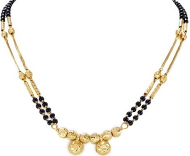Trendy kort designet Mangalsutra