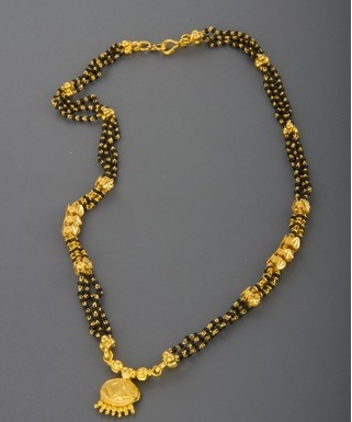 Kort Mangalsutra halskæde