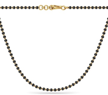 Single Line Mangalsutra med et fald som vedhæng