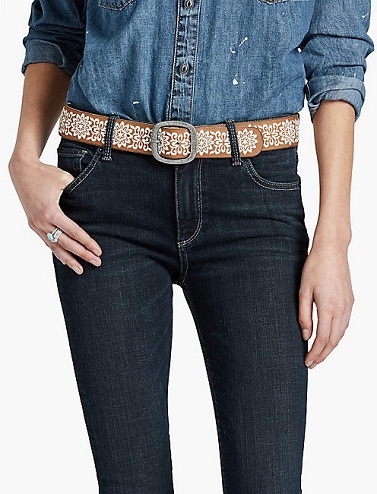 Traditionelt trykbælte til jeans