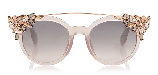 Rund solbrille med smykke