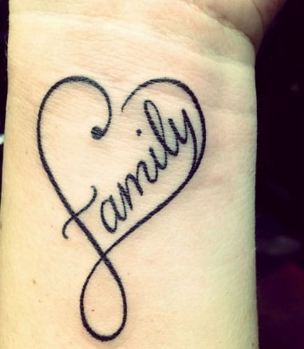 Single Word Tattoo Design