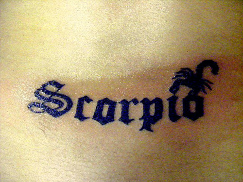 Scorpion tatovering