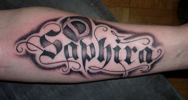A legjobb betűs tetoválásminták 7