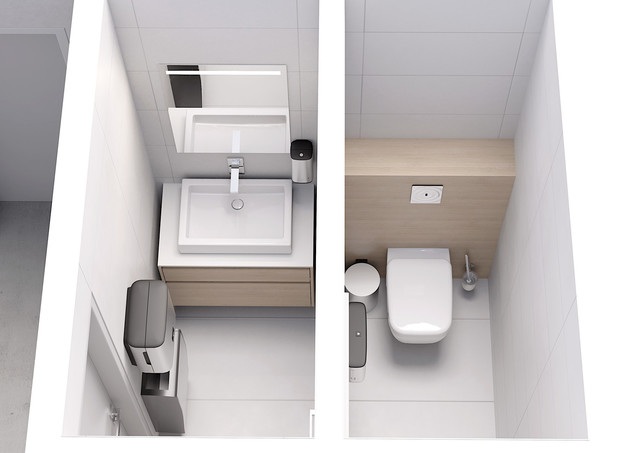 Irodai WC tervezés