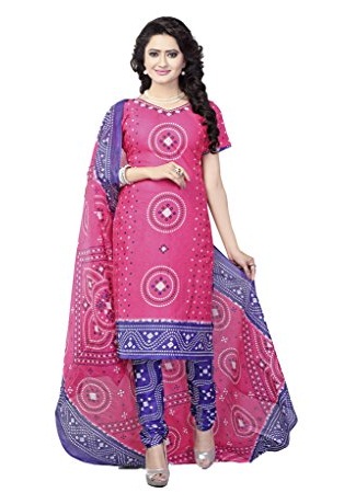 Bandhini nyomtatott Churidar Kurta