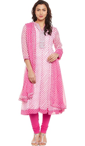 Laza öltés Churidar Kurta