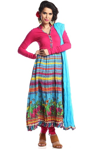 Pliszált Churidar Kurti