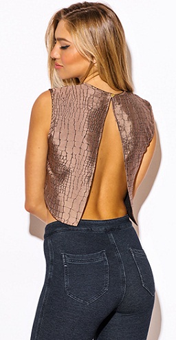 Den brune rygløse top